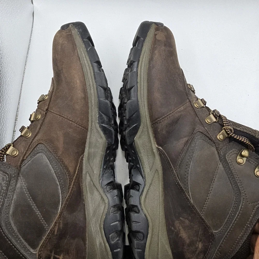 Timberland Men's 11.5 Hiking Boots Brown Leather Waterproof